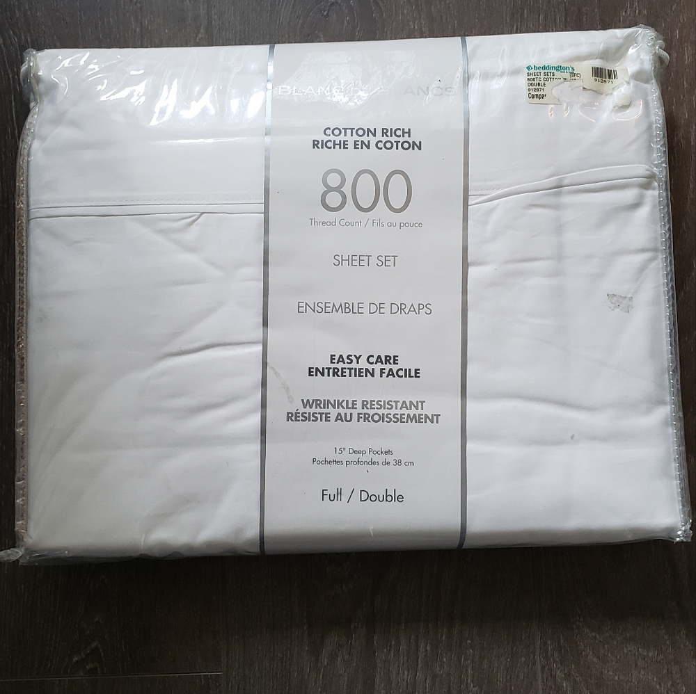 Blanc de Blancs Sheet Set - FULL/Double